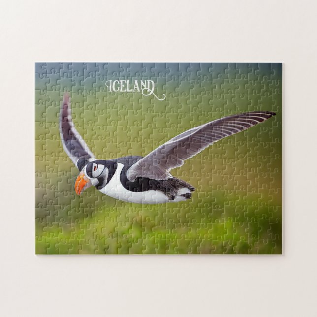 Island Puffin Pussel (Horisontell)