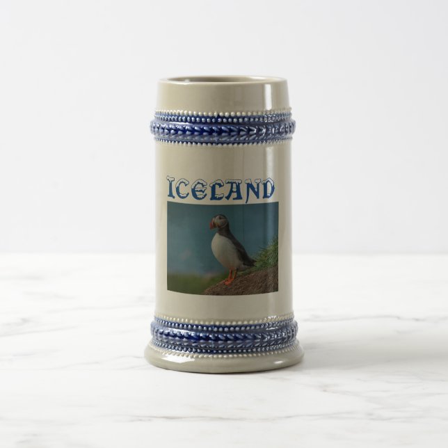 Island Puffin Souvenir Beer Stein Sejdel (Center)