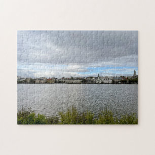 Island Reykjavik Europe Tjornin Pond Ligde Pussel