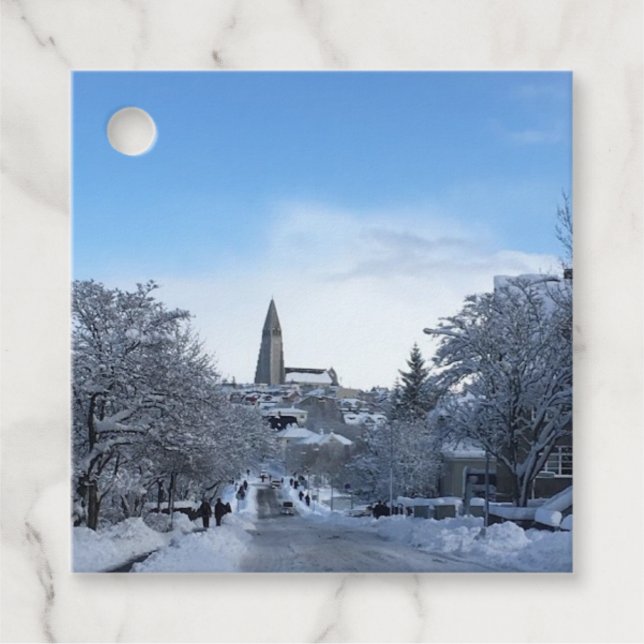 Island Reykjavik Gåvor Etiketter (Framsida)