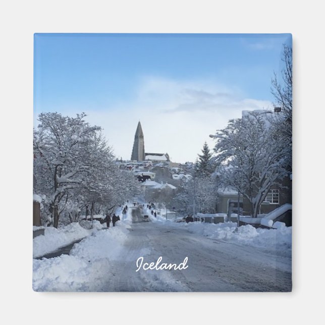 Island Reykjavik Magnet (Framsidan)