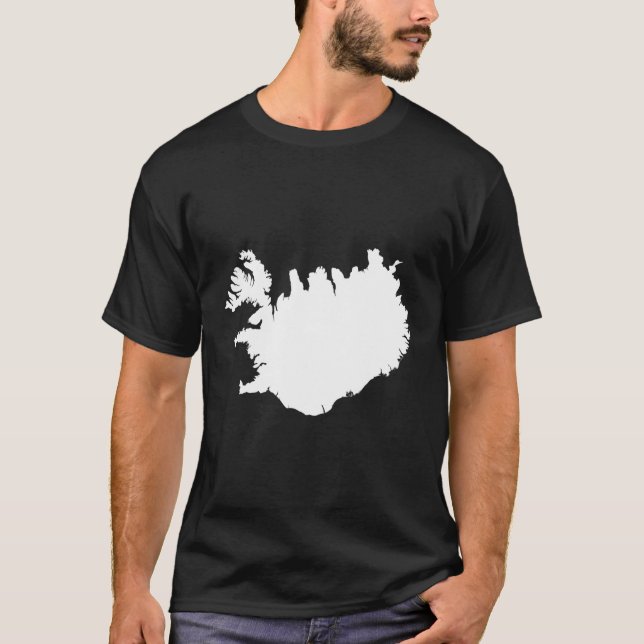 Island Reykjavik Nordiska Europa Island Island T Shirt (Framsida)