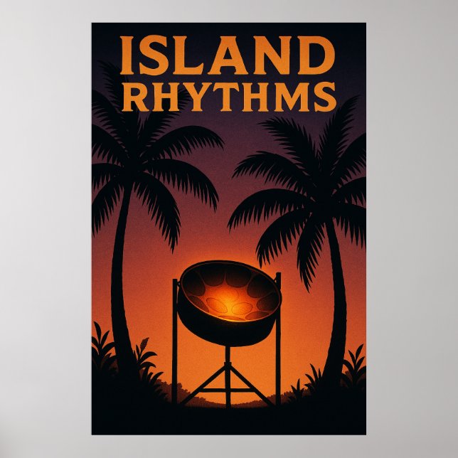 Island Rhythmsoster 41, Island Rhythms, Vintage Poster (Framsidan)