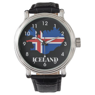 Island Silhouette, flagga Armbandsur