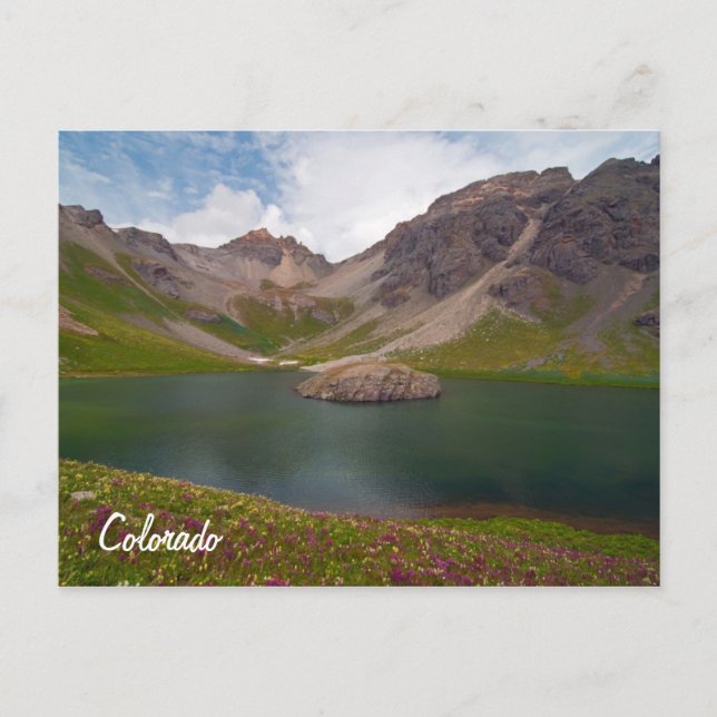 Island sjö vykort (Framsida)