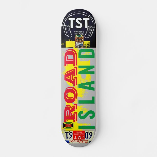 ISLAND-Skateboard Mini Skateboard Bräda 18,5 Cm (Framsida)