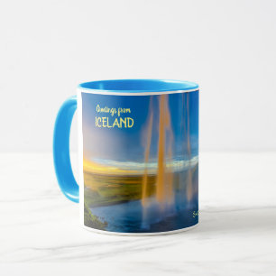 Island - Skogafoss vattenfall Mugg