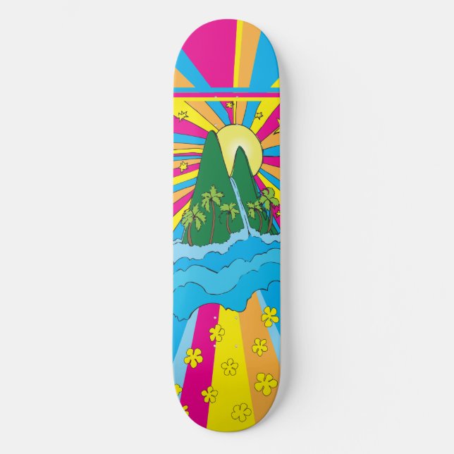 Island Sol Mini Skateboard Bräda 18,5 Cm (Framsida)