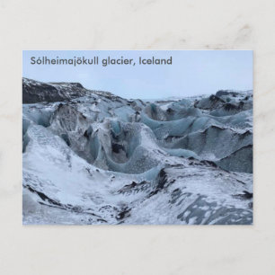 Island - Sólheimajökull-glacieren (A) Vykort