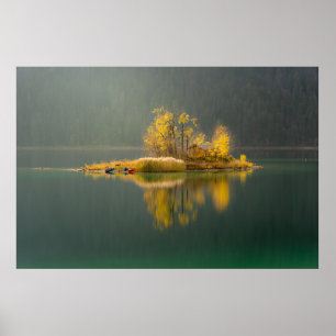 ISLAND SOM OMGES AV VATTEN POSTER