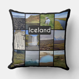 Island, sommarlandskap kudde