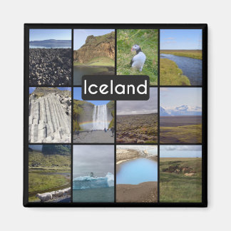 Island, sommarlandskap magnet