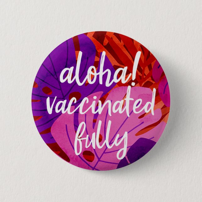 Island Spirit Hawaiian Monstera Vaccinerad Red Knapp (Framsida)