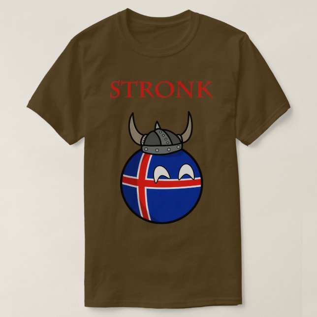 Island Stronk T Shirt (Design framsida)