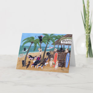 Island Summer Vacation Labradors Kort