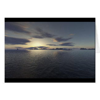 Island Sunrise Hälsningskort