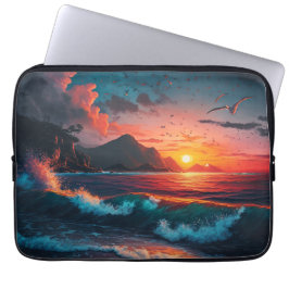 ISLAND SUNSET #1 Laptop sleeve