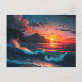 ISLAND SUNSET #1 VYKORT