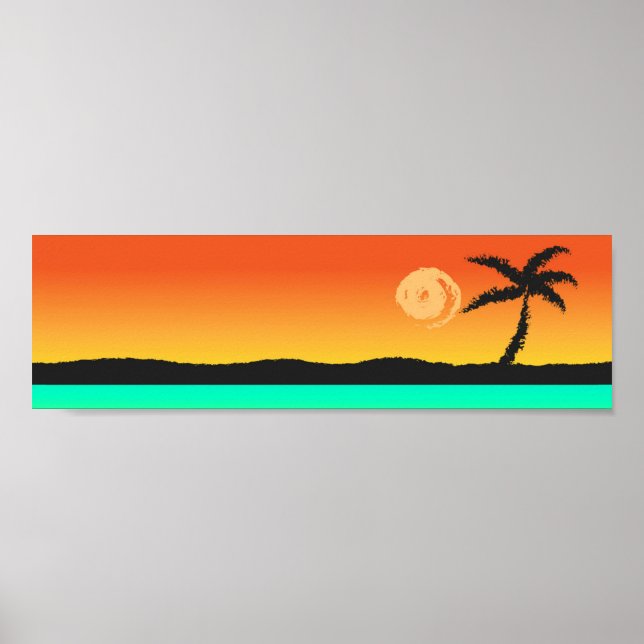 Island Sunset Poster (Framsidan)
