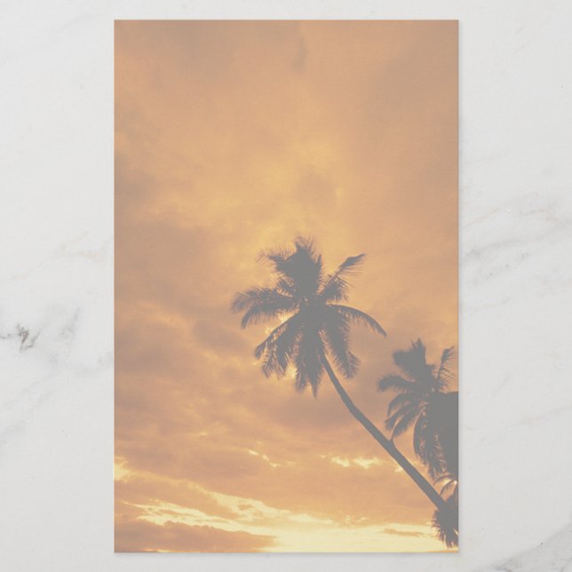 Island Sunset Stationery Brevpapper (Framsida)