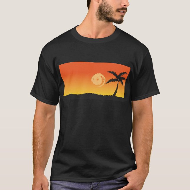 Island Sunset T-shirt (Framsida)