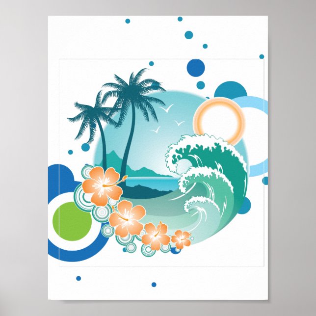 Island Surf Poster (Framsidan)