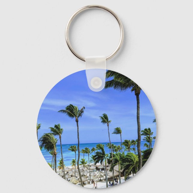 Island Time Keychain Nyckelring (Framsida)