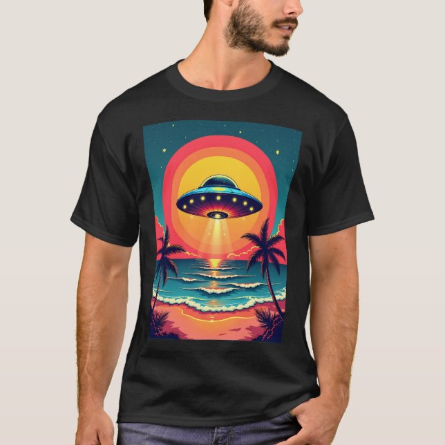 Island UFO T Shirt (Framsida)