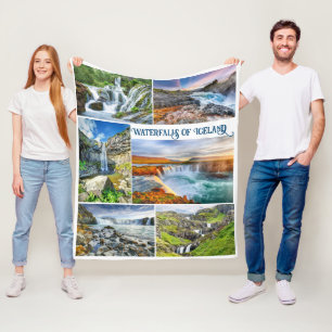 Island Vattenfall Fleecefilt