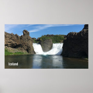 Island vattenfall poster