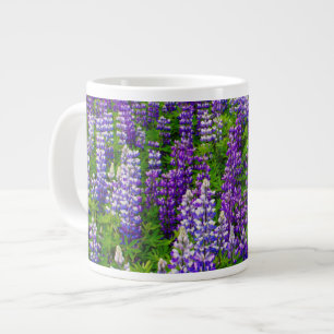 Island. Vik i Myrdal. Fält av lupiner Jumbo Mugg