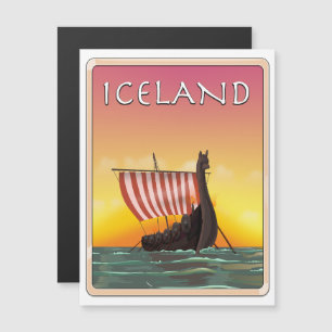 Island Viking Resa affisch