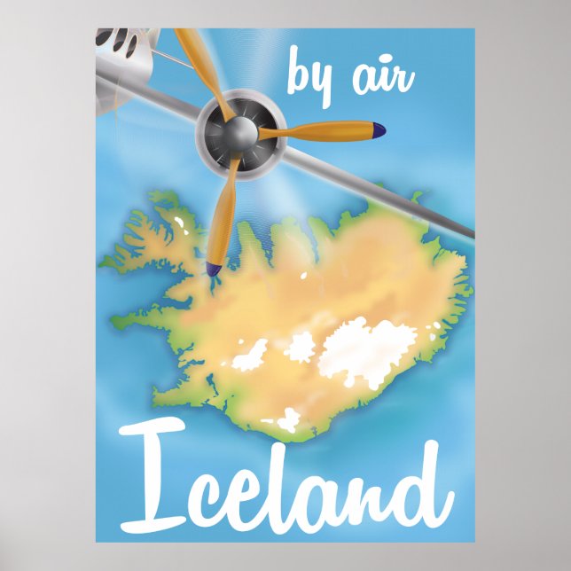 Island vintage resor poster (Framsidan)