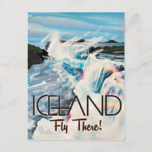 Island Vintage resor Poster Vykort
