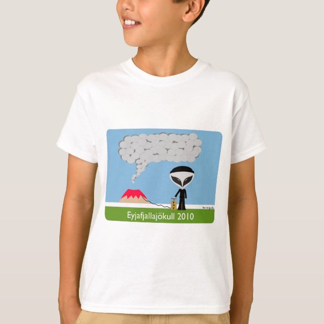 Island Volcano 2010 Kid Tee (Framsida)