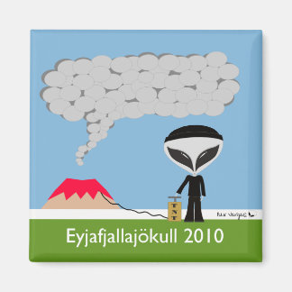 Island Volcano 2010 Magnet