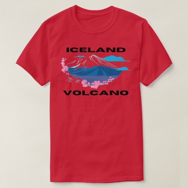 Island Volcano T Shirt (Design framsida)