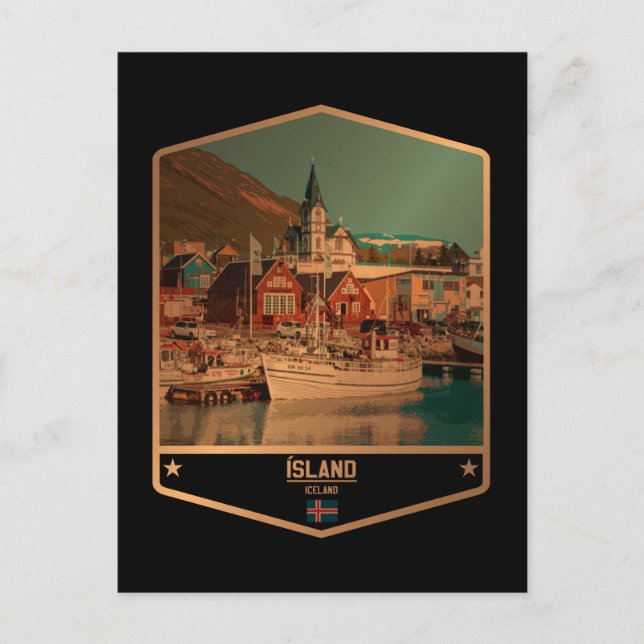 Island Vykort (Framsida)