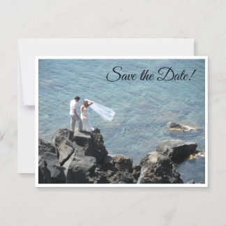 Island Wedding Save the Date Magnetisk Inbjudningskort