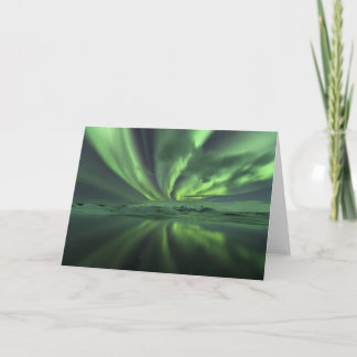 Islandaurora. Det nordliga ljuset Kort