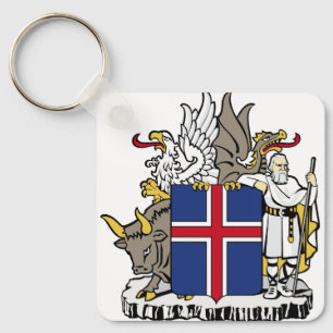 islandemblem nyckelring