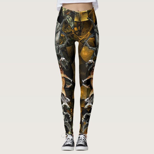 Isländer i gång leggings (Framsida)