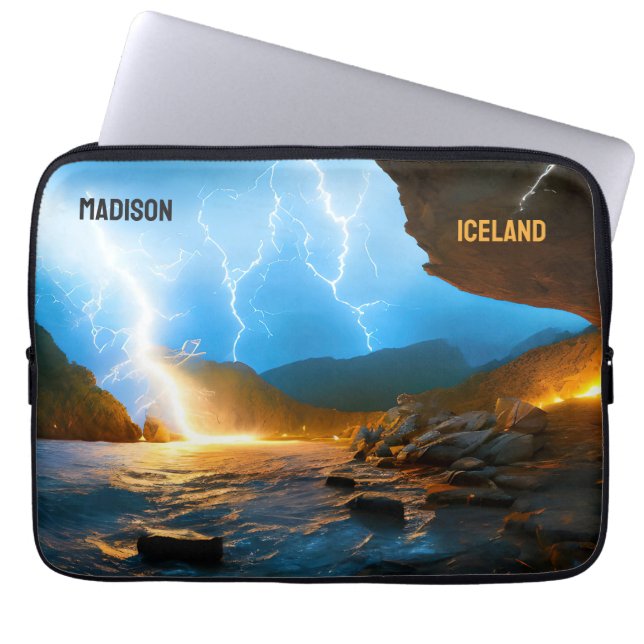 Islandet anpassningsbar laptop fodral (Framsidan)