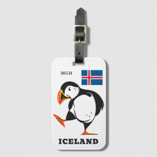 Islandet anpassningsbar Monogram Bagagebricka