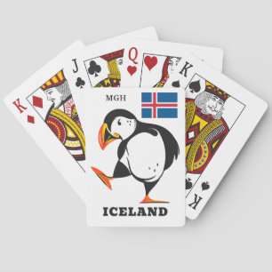 Islandet anpassningsbar Monogram Casinokort