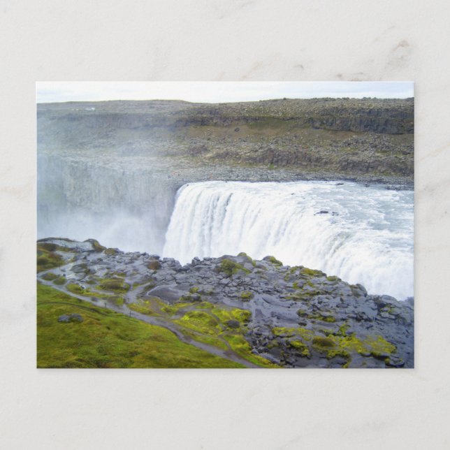 Islandet Dettifoss Vykort (Framsida)