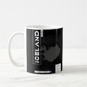 Islandet Futuristiska, figur Karta Kaffemugg