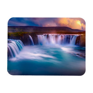 Islandet Goðafoss Waterfall Magnet