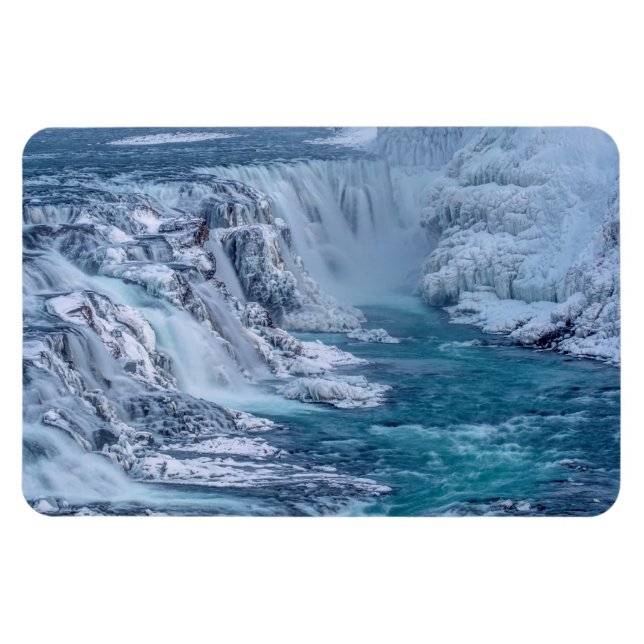 Islandet Gullfoss Falls Magnet (Horisontell)