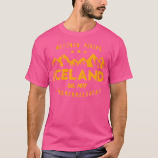 Islandet Hiking Landmannalaugar Est. 1477 T Shirt